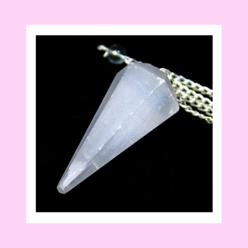 Selenite pendulums