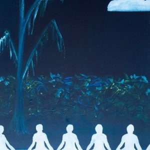 Full moon Meditation Painting