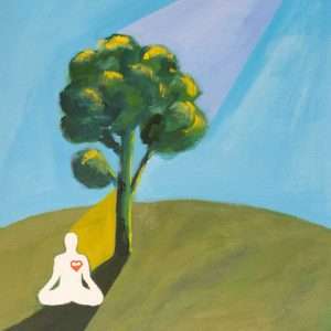Sun meditation painting