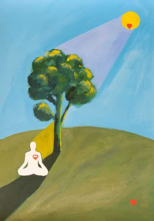 Sun meditation painting