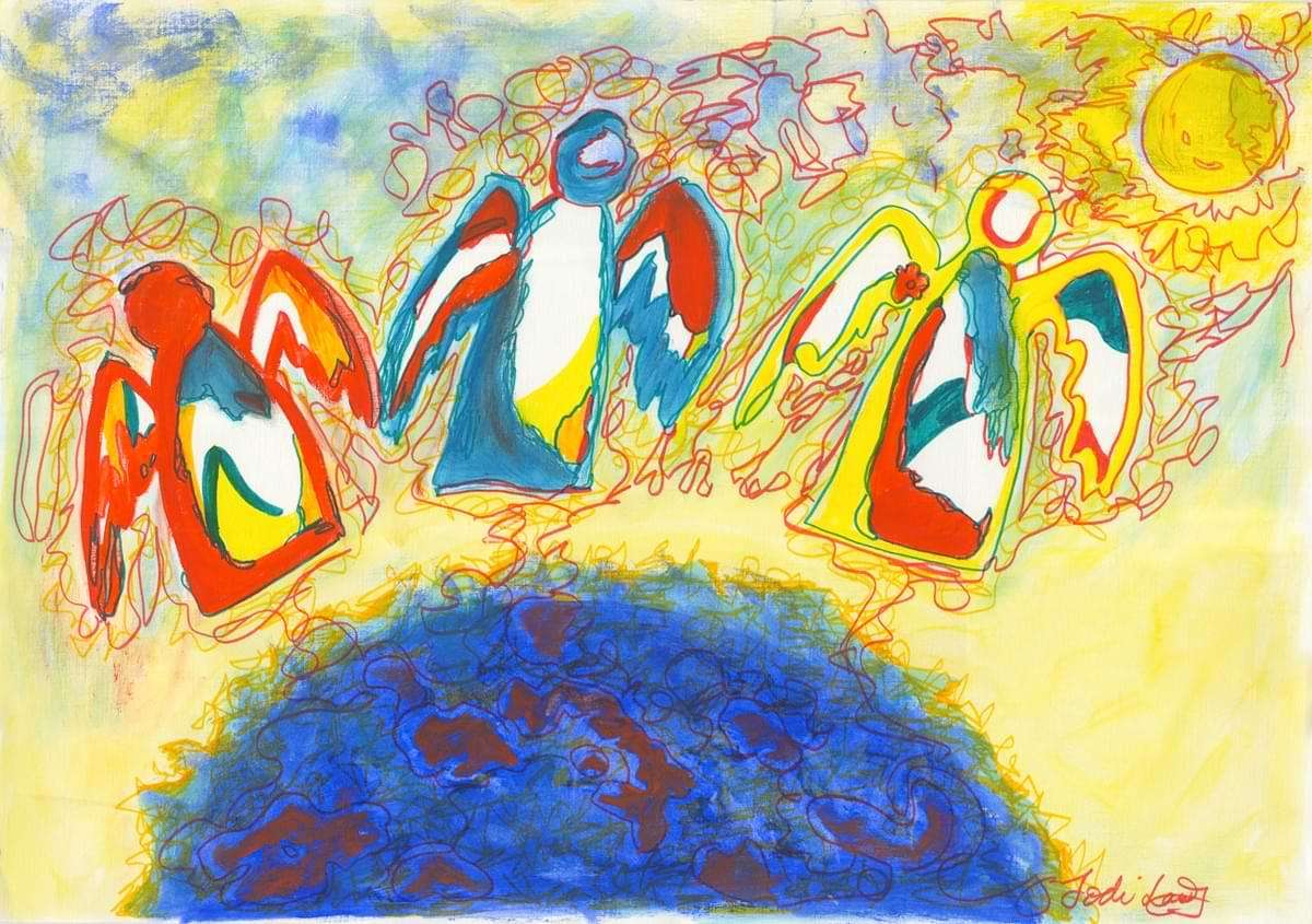 Trio Of Angels Painting