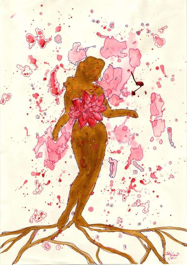 Acrylic painting fem'yin'ine