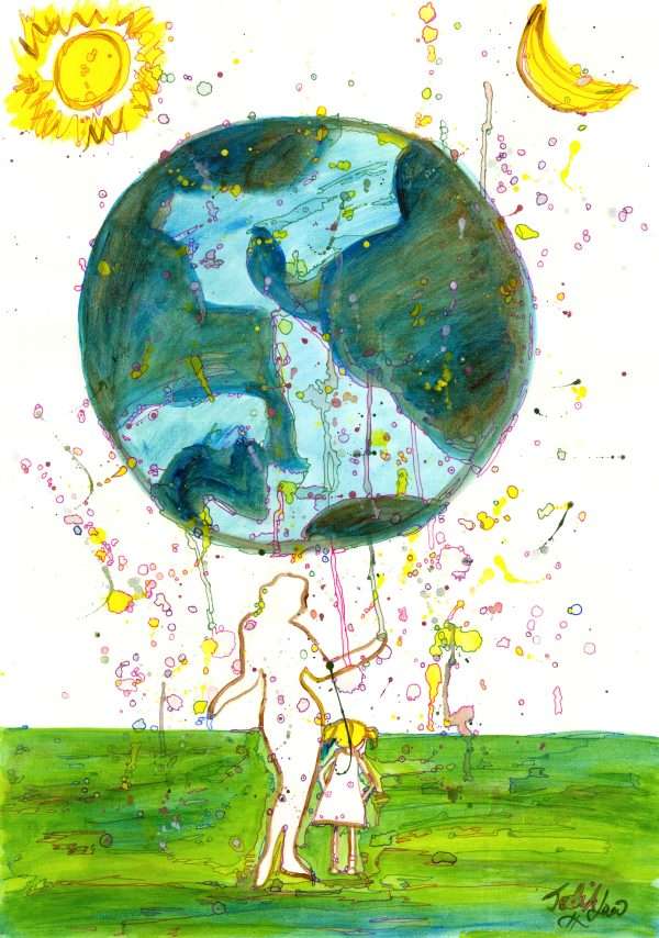 My Baby Leaving Home acrylic painting